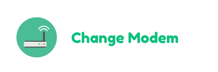 change modem modem change