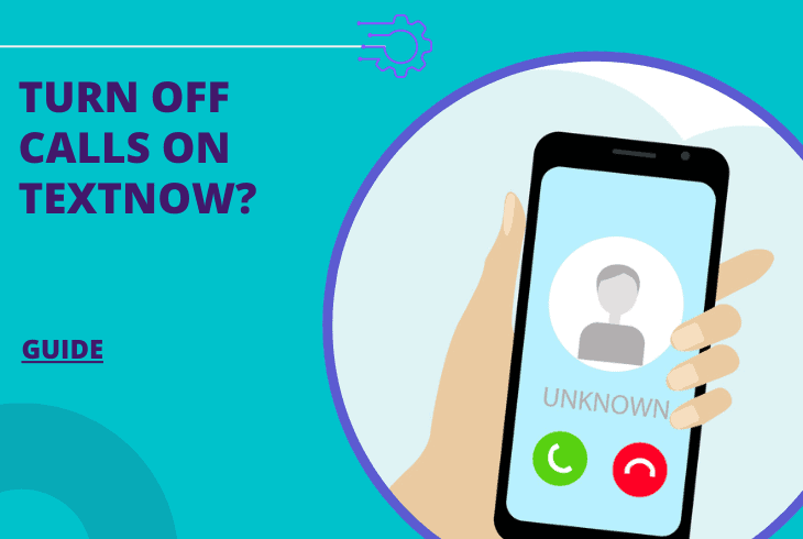 how to turn off calls on textnow