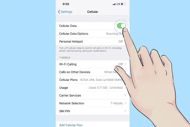 Apple Pay Not Showing Up In Wallet? (Fix ASAP!) 11 how to inspect mobile cellular connection